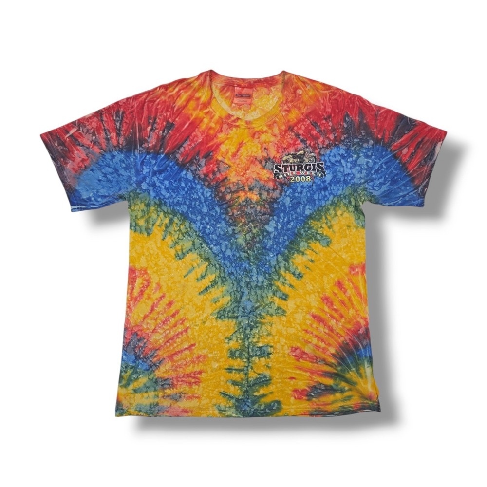 Sturgis Bike Week South Dakota Tie-Dye 2008 T-Shirt Men's M